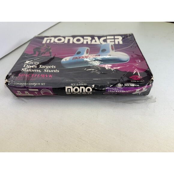 Vintage NEW 1985 Monoracer Spacehawk Barclay Toys Stunt Racer Space Hawk Target - Picture 7 of 8